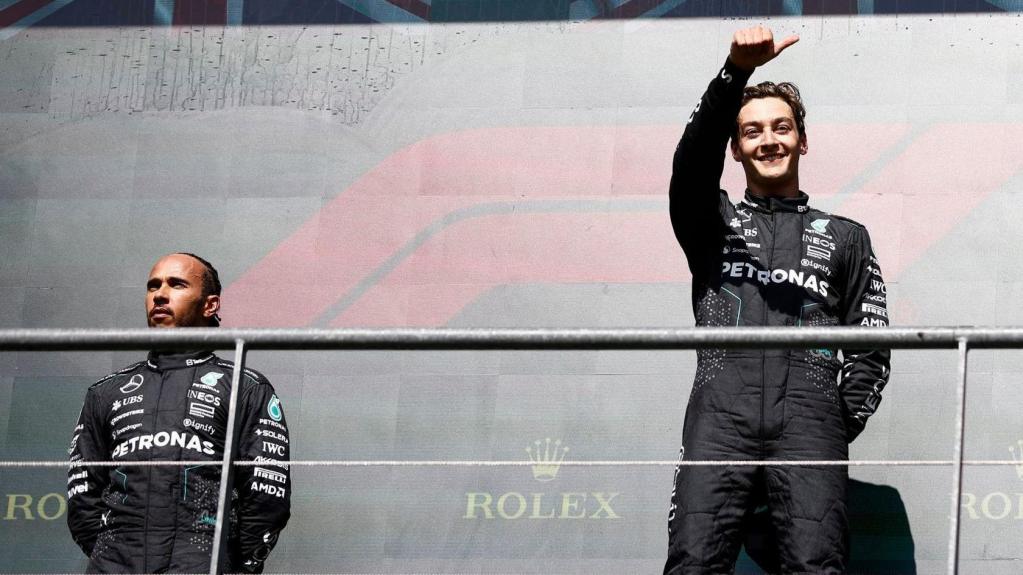 Russell sul podio a Spa