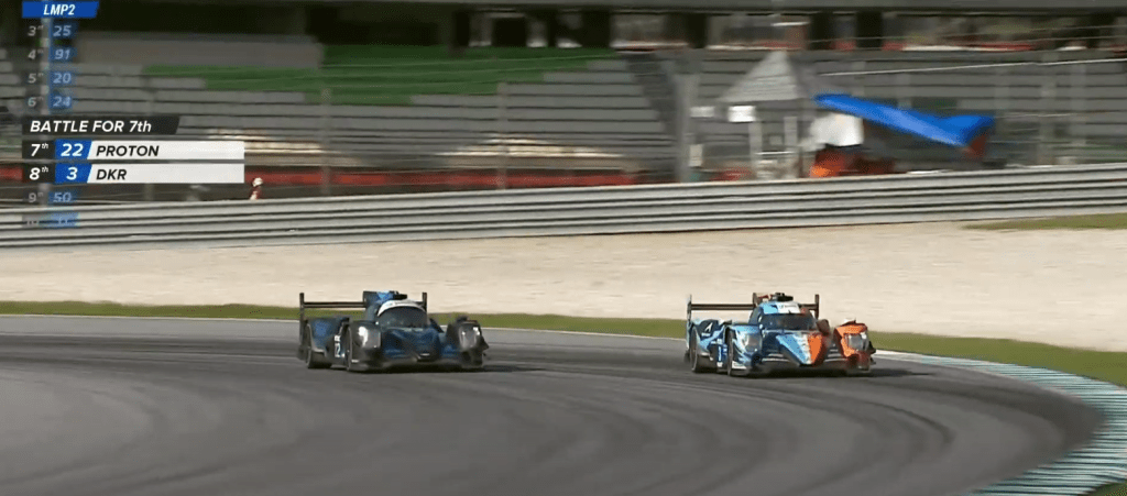 Sorpasso tra le lmp2 3 e 22 - Gara 1 Sepang