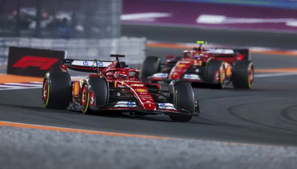 Sainz e Leclerc in pista in qatar
