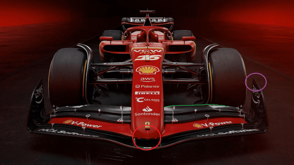 Novità all'ala anteriore della SF24