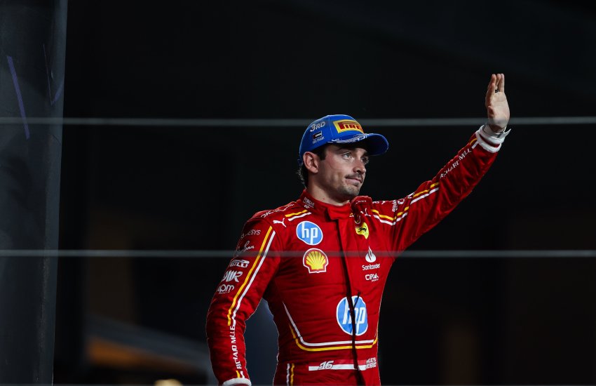 charles leclerc abu dhabi 2024 podium