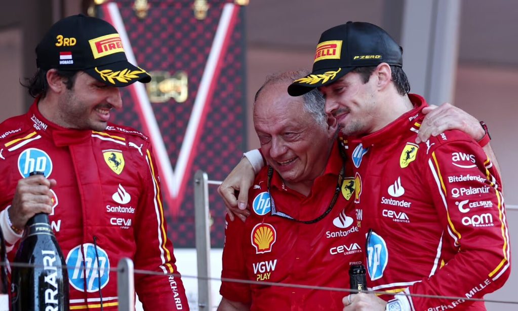 Fred Vasseur Leclerc Sainz Ferrari GP Monaco 2024