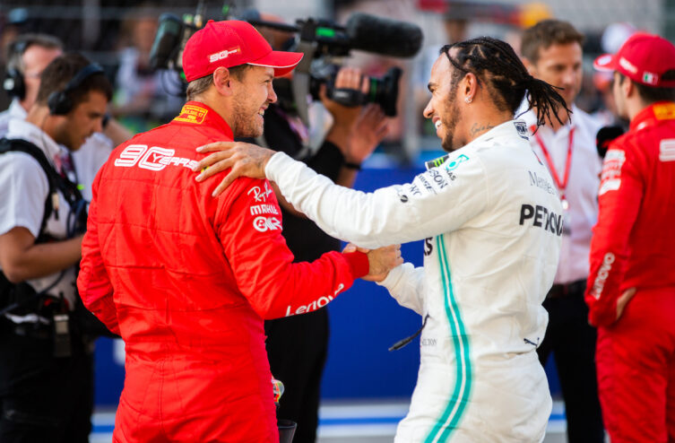 lewis hamilton e sebastian vettel