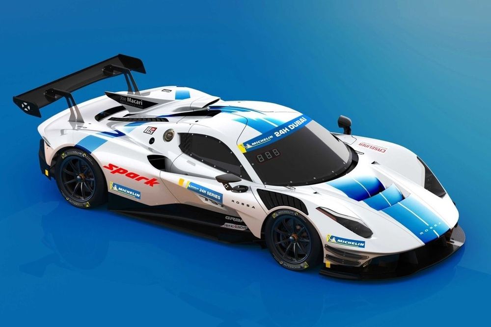 La Rossa LM GT con cui Mazepin correrà la 24 Ore di Dubai