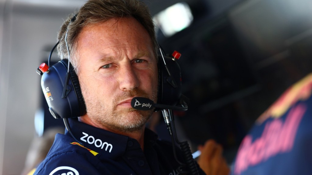 Horner al muretto della Red Bull nel 2024
