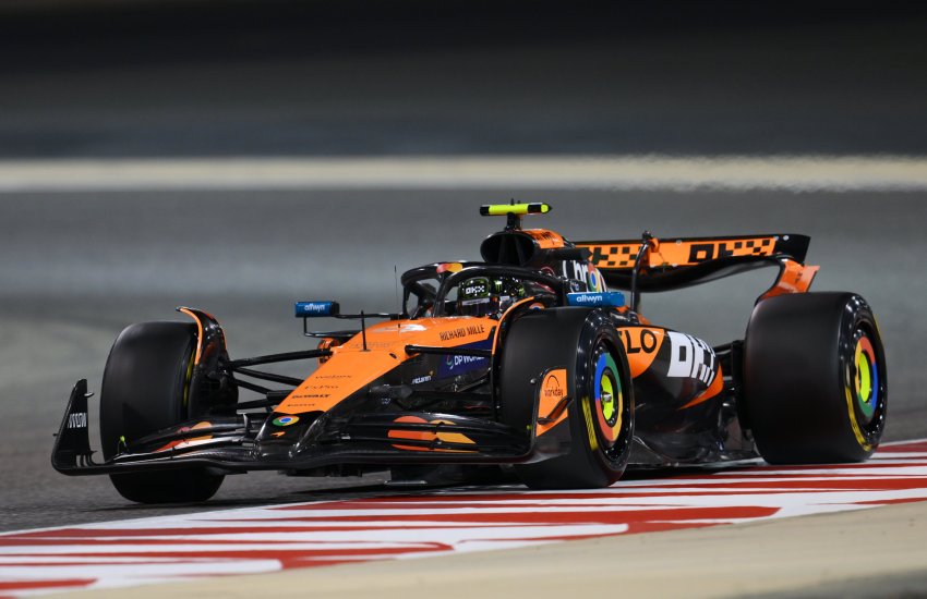 Norris test bahrain f1