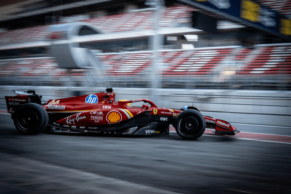 Lewis Hamilton in Ferrari