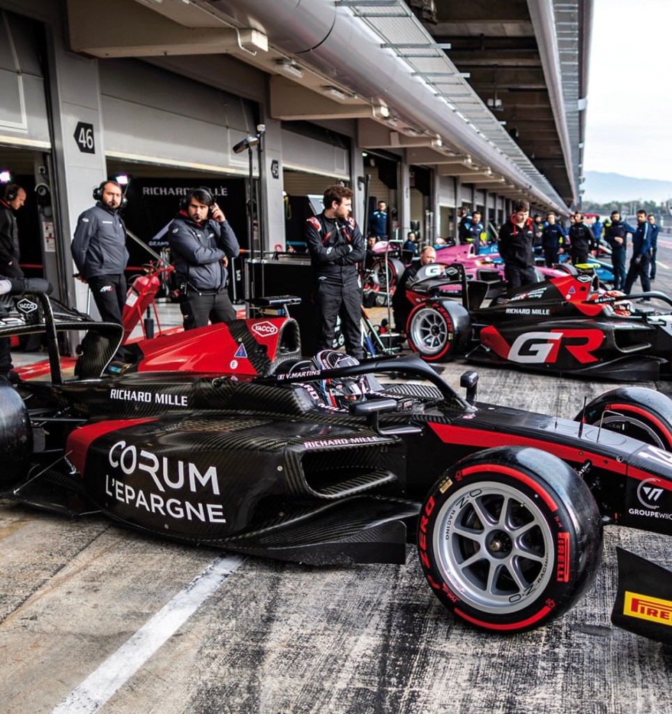 Martins durante i test di F2.