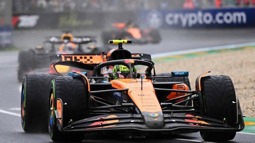 Lando Norris durante la gara a Melbourne