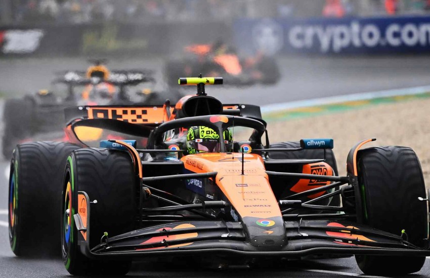 Lando Norris durante la gara a Melbourne