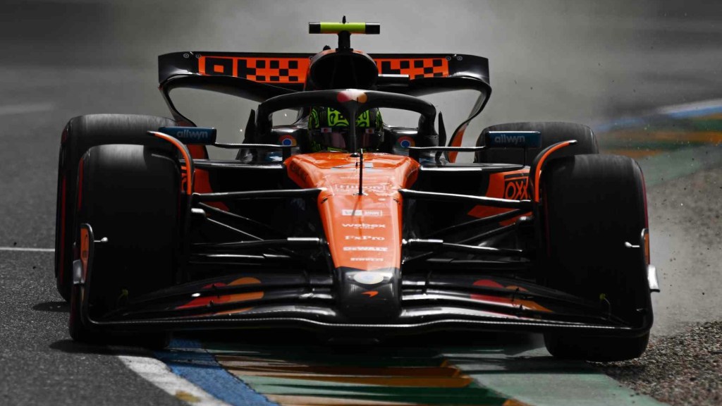 Lando Norris durante la gara a Melbourne