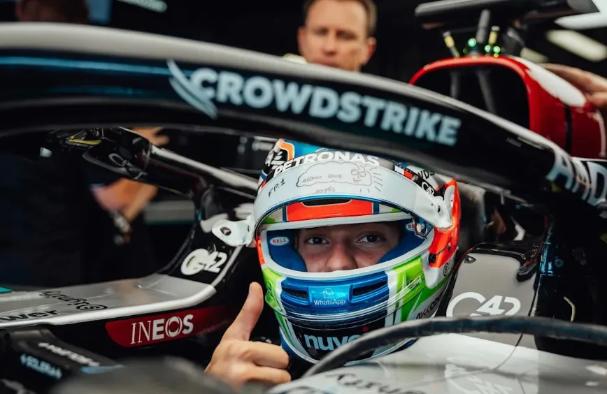 Kimi Antonelli in Mercedes