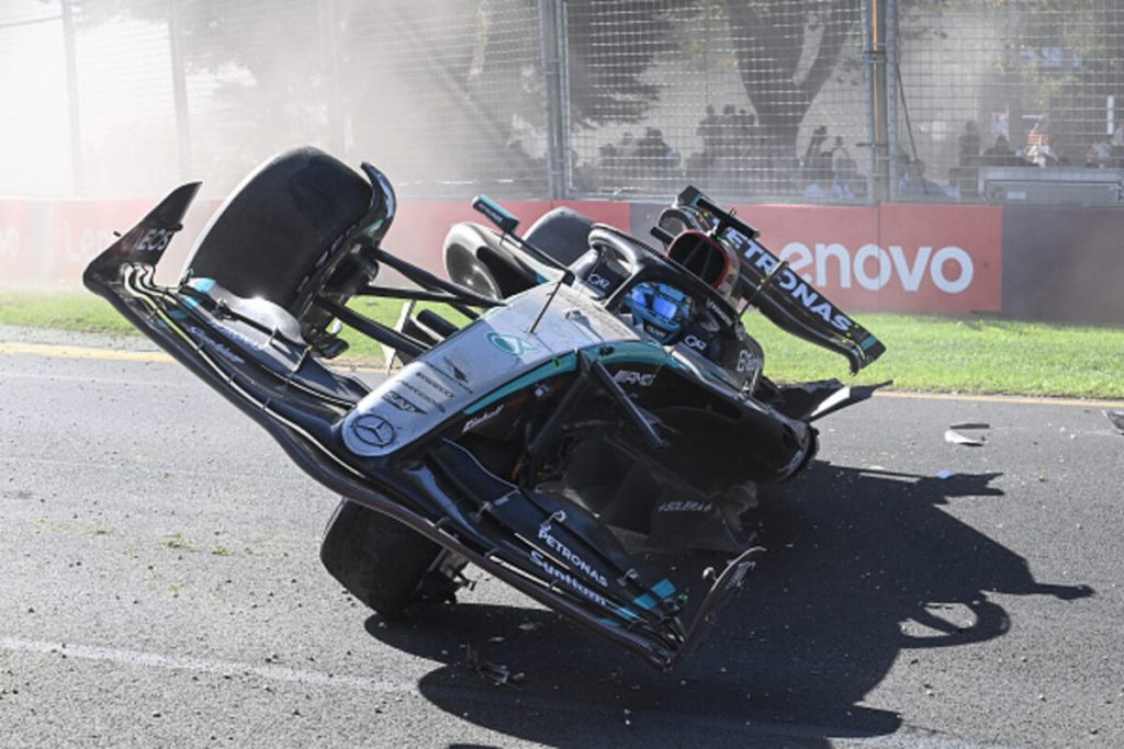 Russell Mercedes Incidente Australia