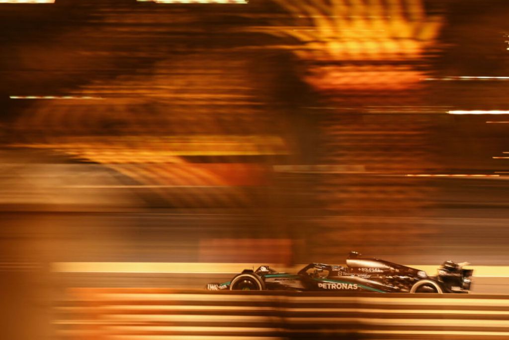 George Russell in Bahrain.