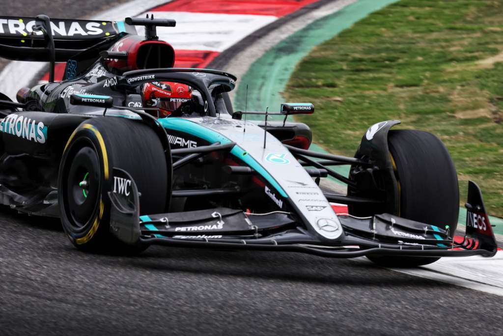 Russell sulla Mercedes