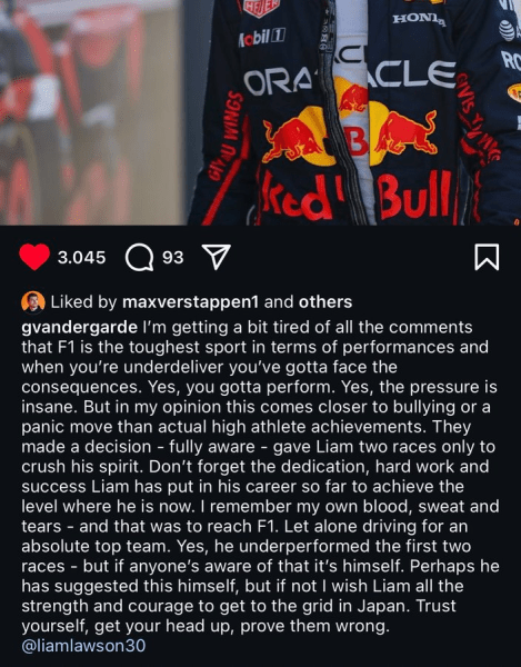 Dal Gran Premio del Giappone, Max Verstappen avrà un nuovo compagno di squadra in Red Bull: Yuki Tsunoda. La decisione di sostituire Liam Lawson dopo appena due gare ha sollevato diverse polemiche nel paddock, e tra i più critici sembra esserci proprio il campione olandese.