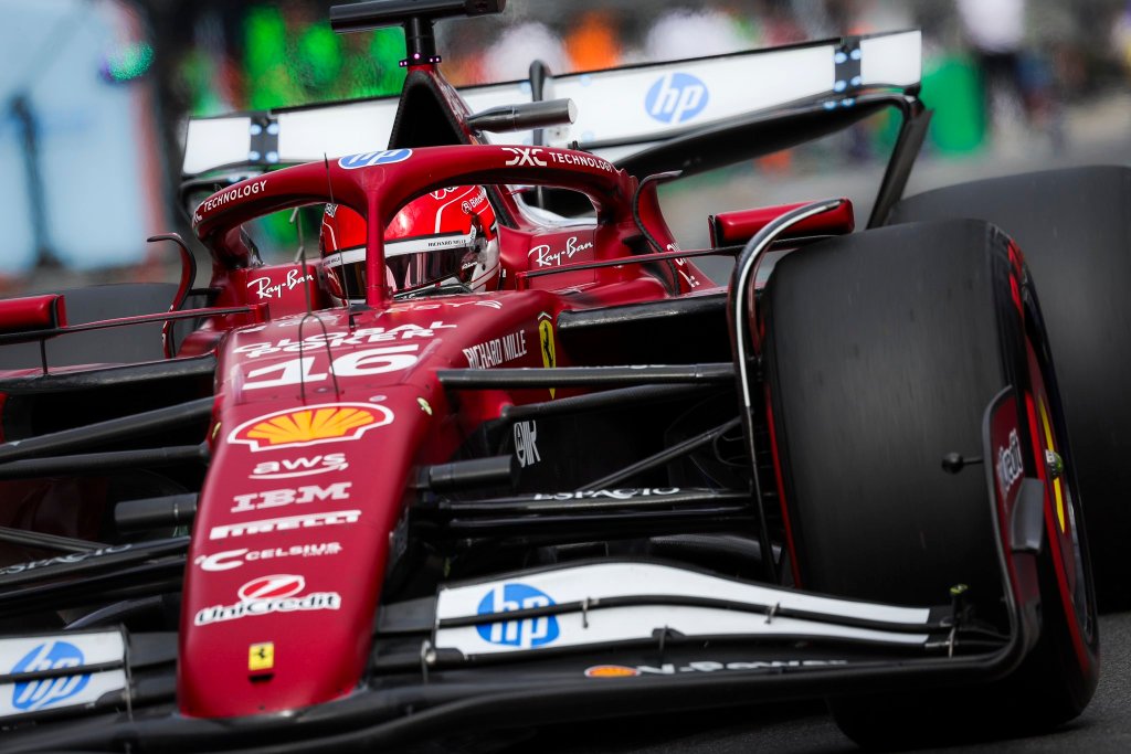 Charles Leclerc durante le qualifiche in Australia 2025