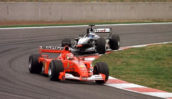 Lotta in pista Hakkinen vs Schumacher gran premio di suzuka