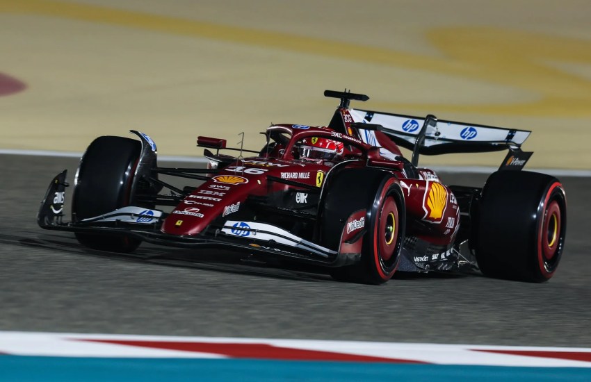 Charles Leclerc a bordo della Ferrari SF25