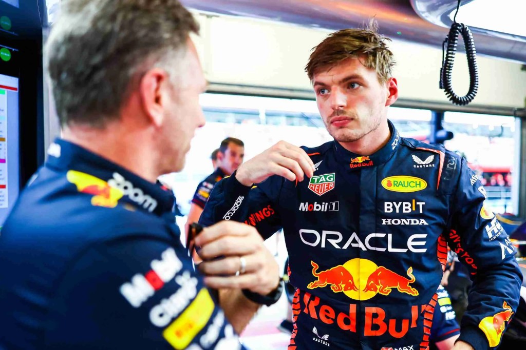 Christian Horner e Max Verstappen.