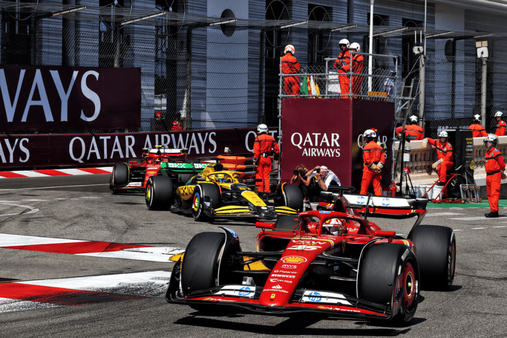 leclerc piastri sainz monaco
