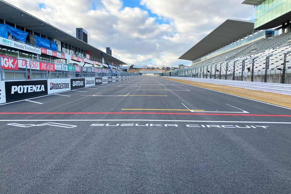 Asfalto nuovo a Suzuka