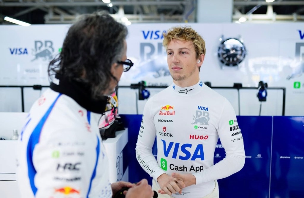 Liam lawson in veste Racing Bulls