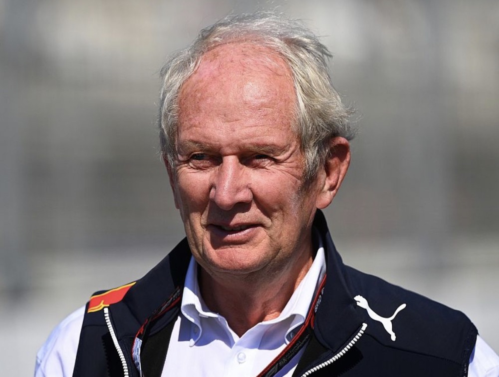 Helmut Marko in veste Red Bull
