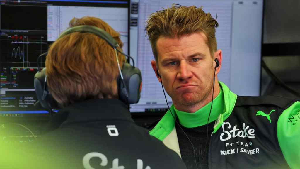 nico hulkenberg sauber f1 2025 testing bahrain day one