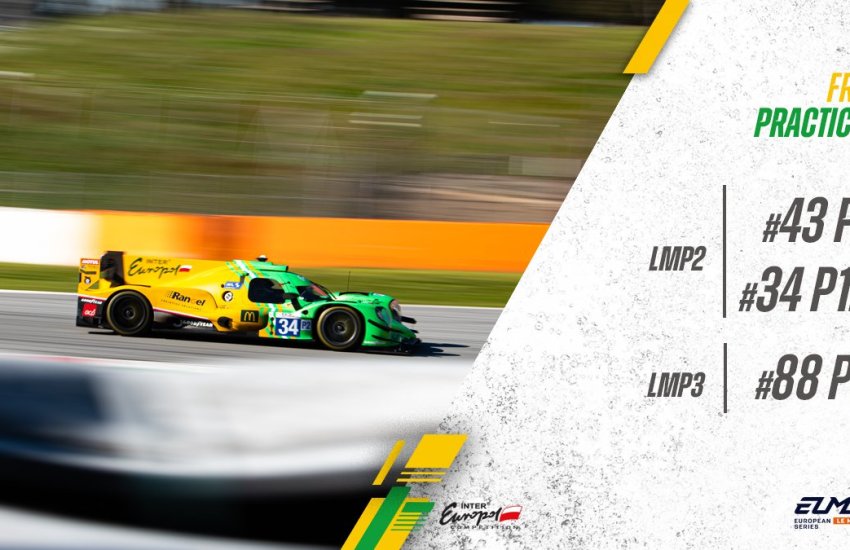 Si sono concluse le FP1 del campionato ELMS a Barcellona: Dillmann parte bene e porta in testa l'Oreca di Inter Europol Competition. In LMP3 comanda CLX, in LMGT3 ottima partenza per AF Corse.
