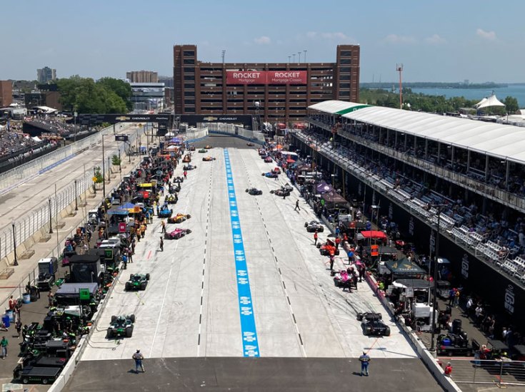 pit lane detroit circuit