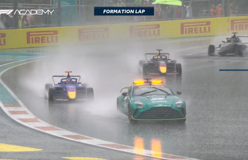 La Gara 2 della F1 Academy a Miami è stata ufficialmente cancellata a causa delle condizioni meteo che hanno colpito il circuito.