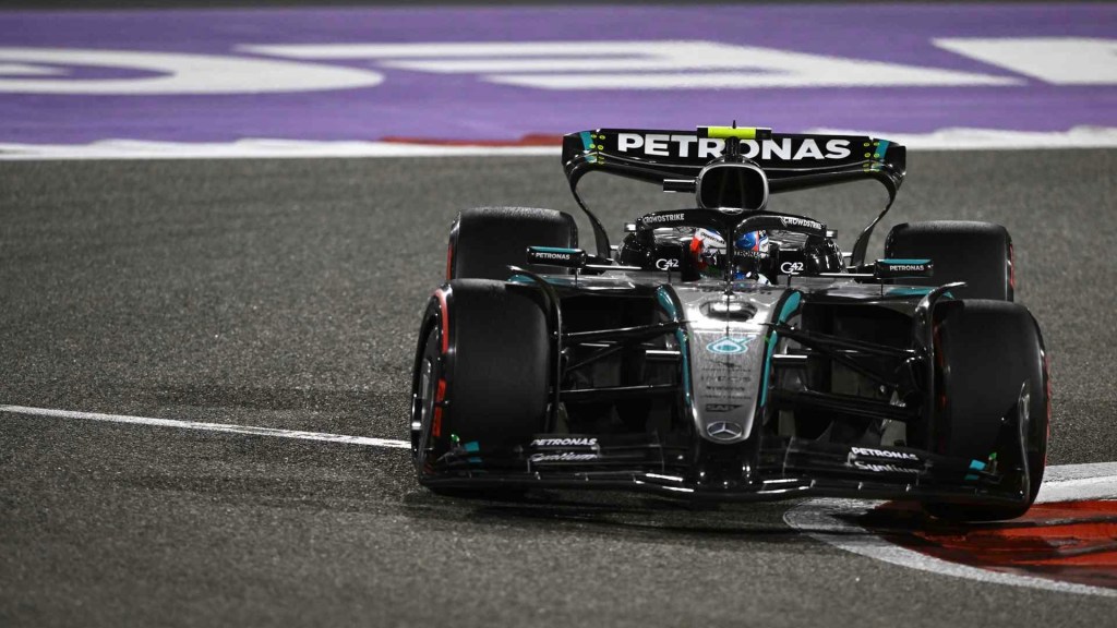 Andrea Kimi Antonelli a bordo della propria Mercedes