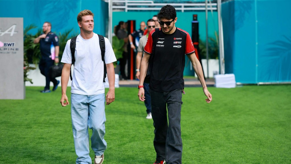 Mick Schumacher Esteban Ocon Miami