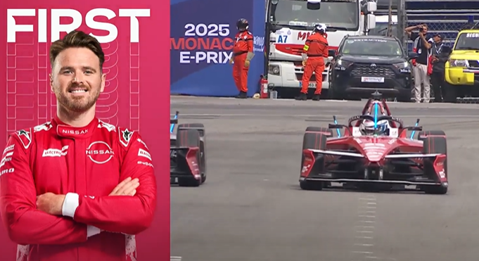 Oliver Rowland si prende tutto nel sabato monegasco: terza vittoria consecutiva per il pilota Nissan, che trionfa nella Gara-1 del prestigioso E-Prix di Monaco al termine di una corsa ricca di colpi di scena. Sul podio salgono anche Nyck De Vries e Jake Dennis, con quest’ultimo che, grazie a una strategia ben congegnata da Andretti, riesce a conservare il terzo posto nonostante una penalità.