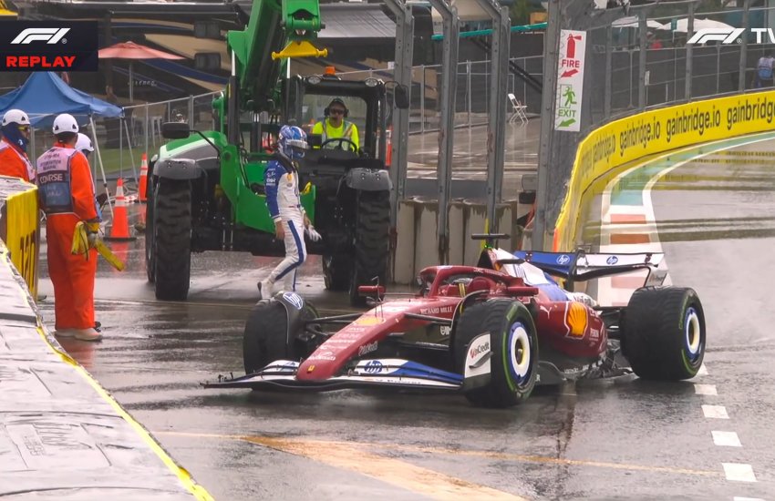 Charles Leclerc è stato sanzionato dai Commissari per quanto accaduto prima della Sprint.