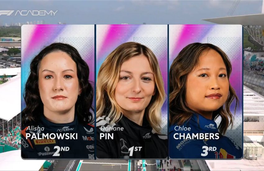 Doriane Pin si impone in Gara-1 della F1 Academy al termine di una corsa ricca di colpi di scena e si rilancia nella lotta al titolo. La francese del team Mercedes ha conquistato il successo davanti a Alisha Palmowski e Chloe Chambers, accorciando così il gap in classifica generale su Maya Weug, che chiude quarta dopo una bella rimonta.
