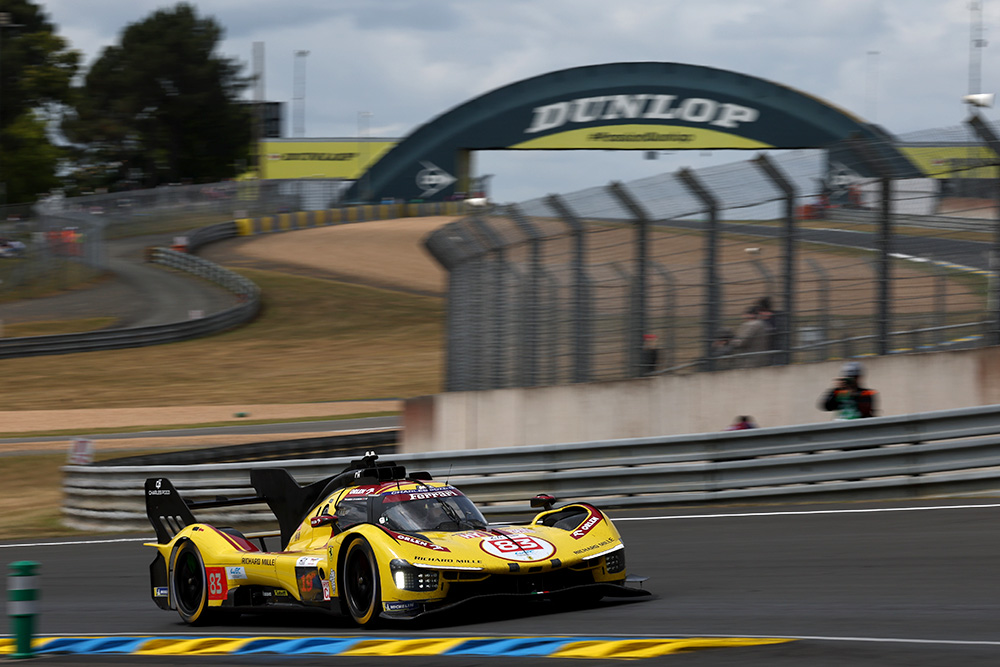 Ferrari #83 a Le Mans 2025 - Test Day