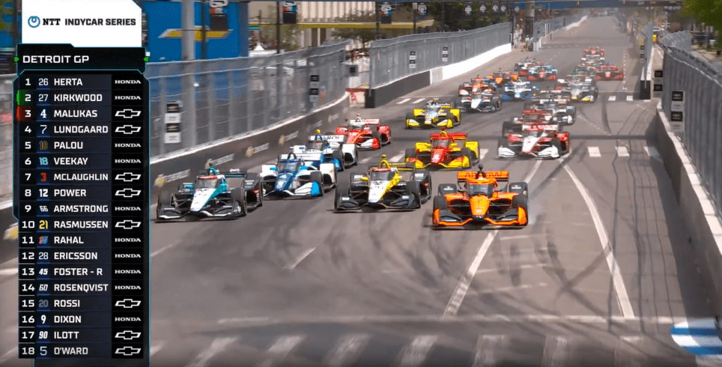 Detroit GP partenza