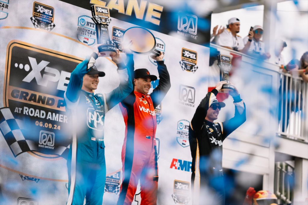 Road America 2024 podium