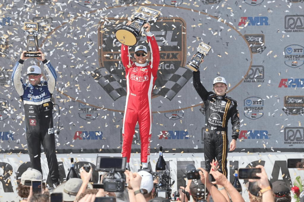 IndyCar road america podium