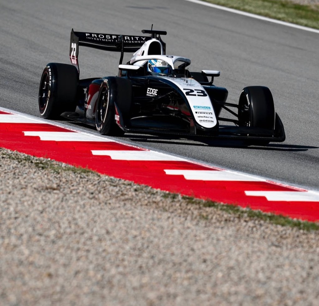 Voisin durante il GP di spagna di f3.