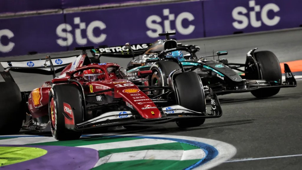 leclerc jeddah overtake