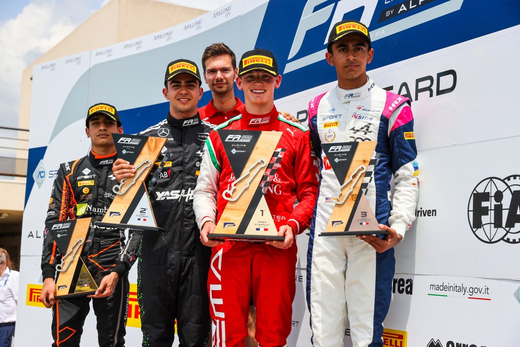 Il podio di Gara 2 della FRECA al Paul Ricard