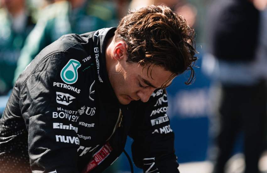 In una giornata no per Mercedes, Russell ha riferito ai media dei suoi problemi di feeling con la W16 dopo l'eliminazione nella seconda parte delle qualifiche Sprint, oltre ad un possibile danno dovuto alla ghiaia in pista.