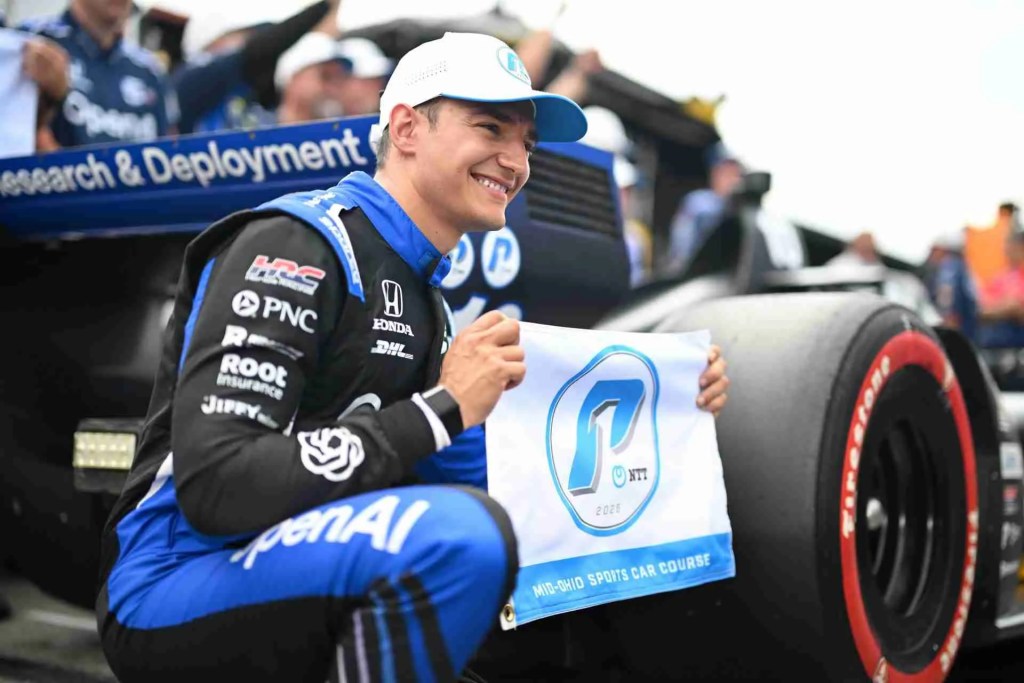 Alex Palou P1 Award Honda Indy 200 at Mid Ohio scaled 1