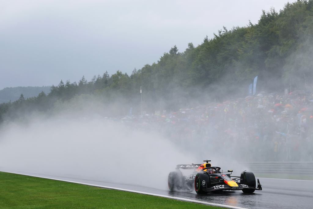 Max Verstappen in Belgio.