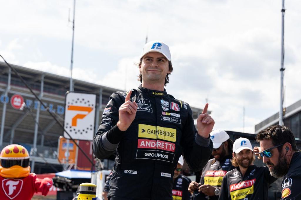 colton herta takes pole for indycar street race in toronto fox 59