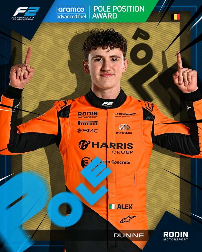 F2 - Pole Position di Dunne a Spa.