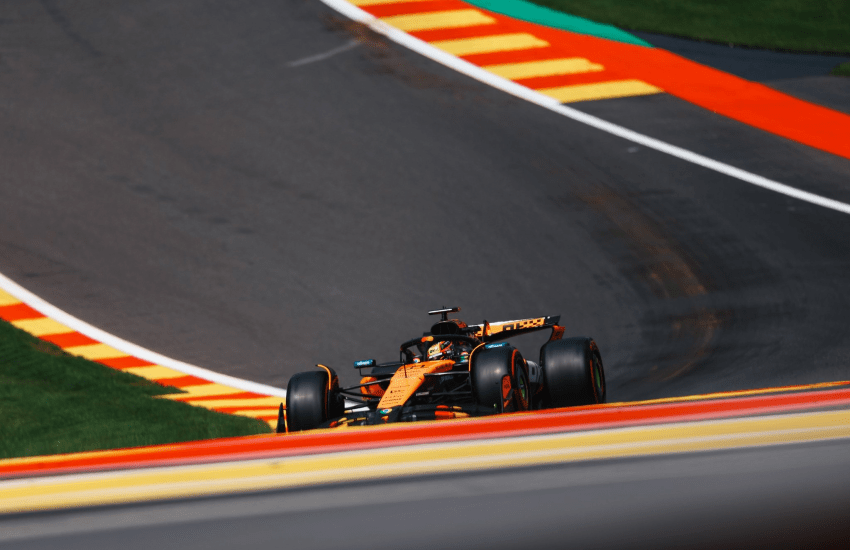 La griglia di partenza della Sprint Race del GP del Belgio. Piastri partirà al palo davanti a Max Verstappen e Lando Norris.